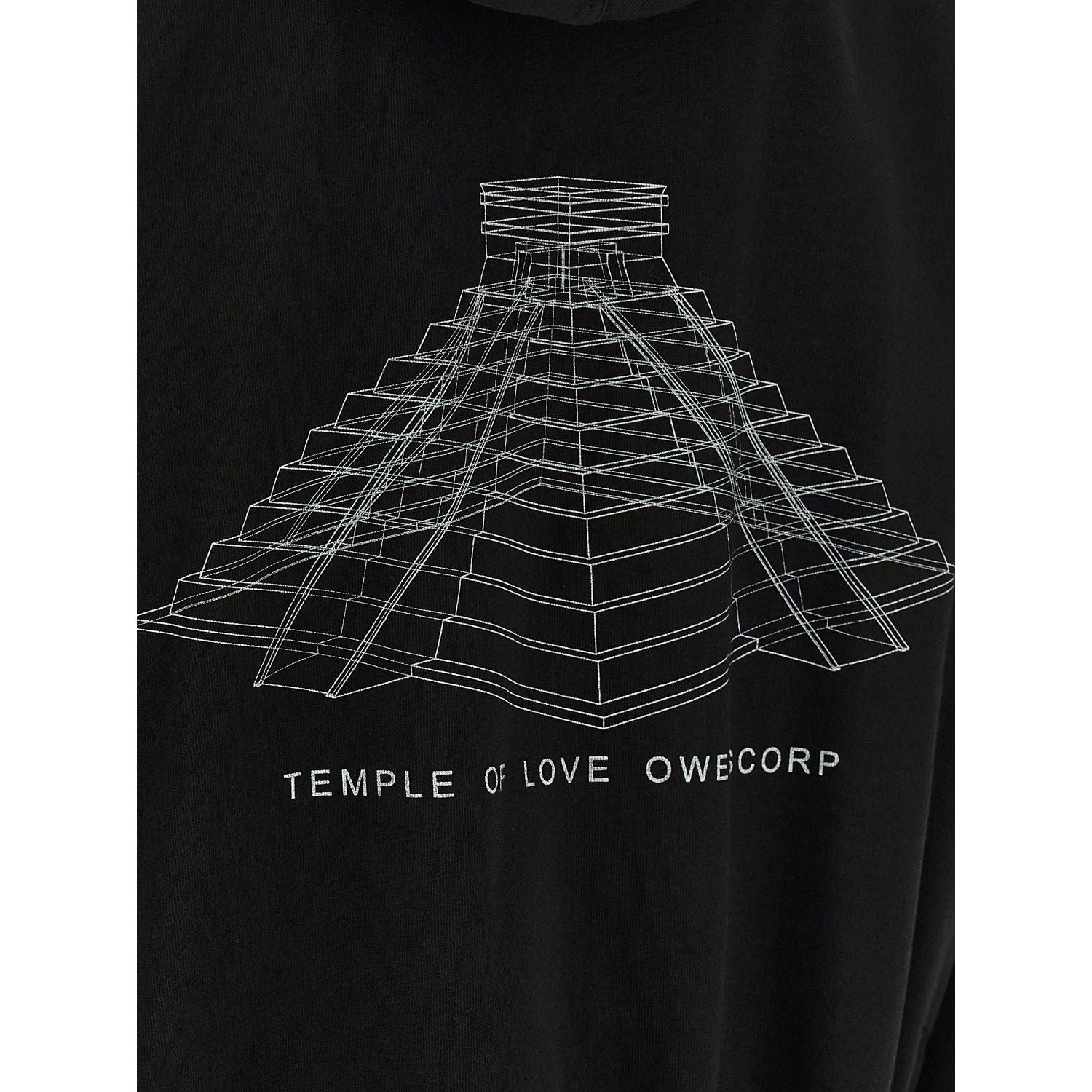Rick Owens Black Cotton Sweatshirt