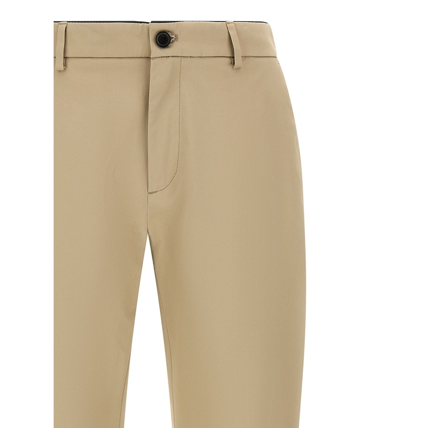 Department 5 Beige Cotton Cropped Pants
