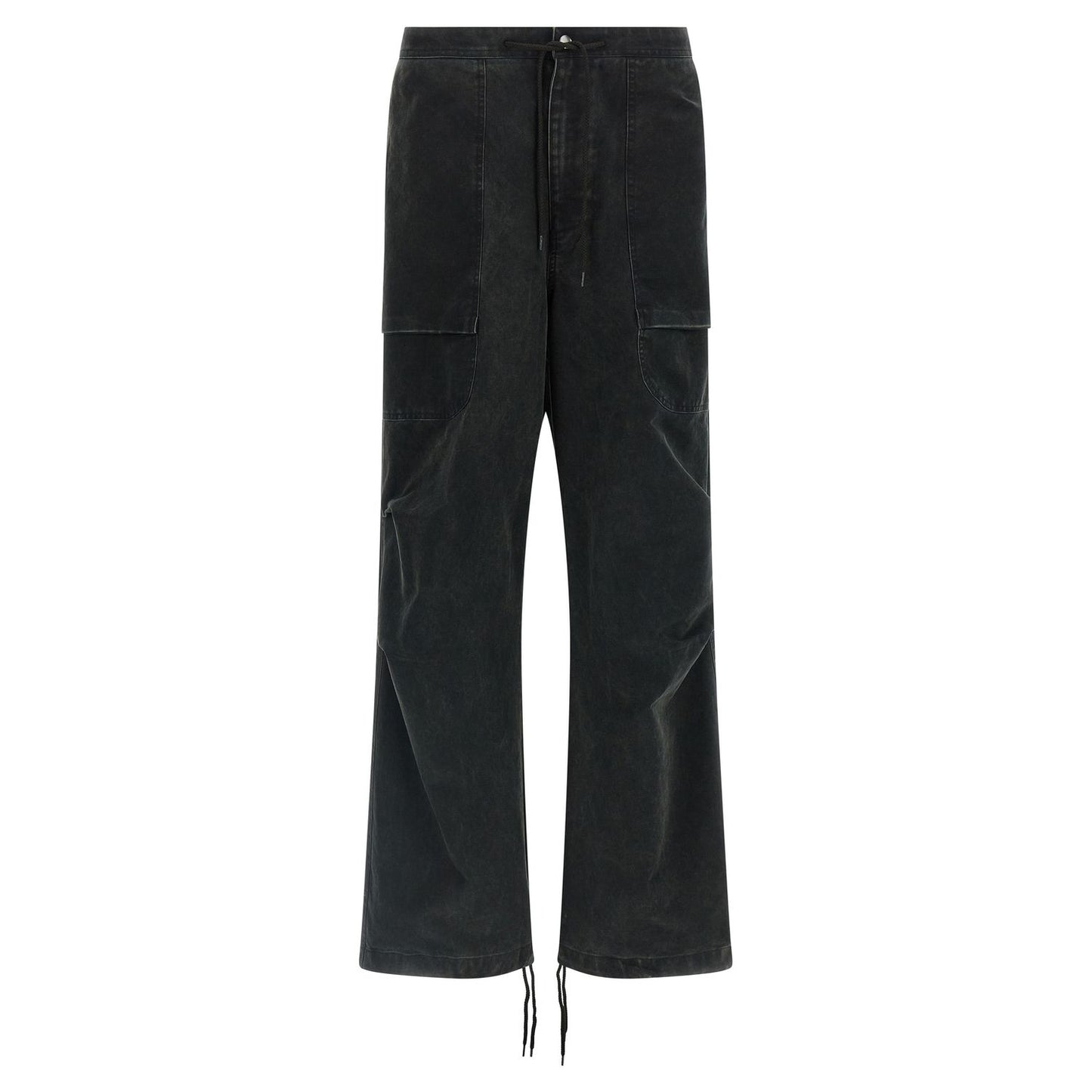 Entire Studios Black Cotton Cargo Pants