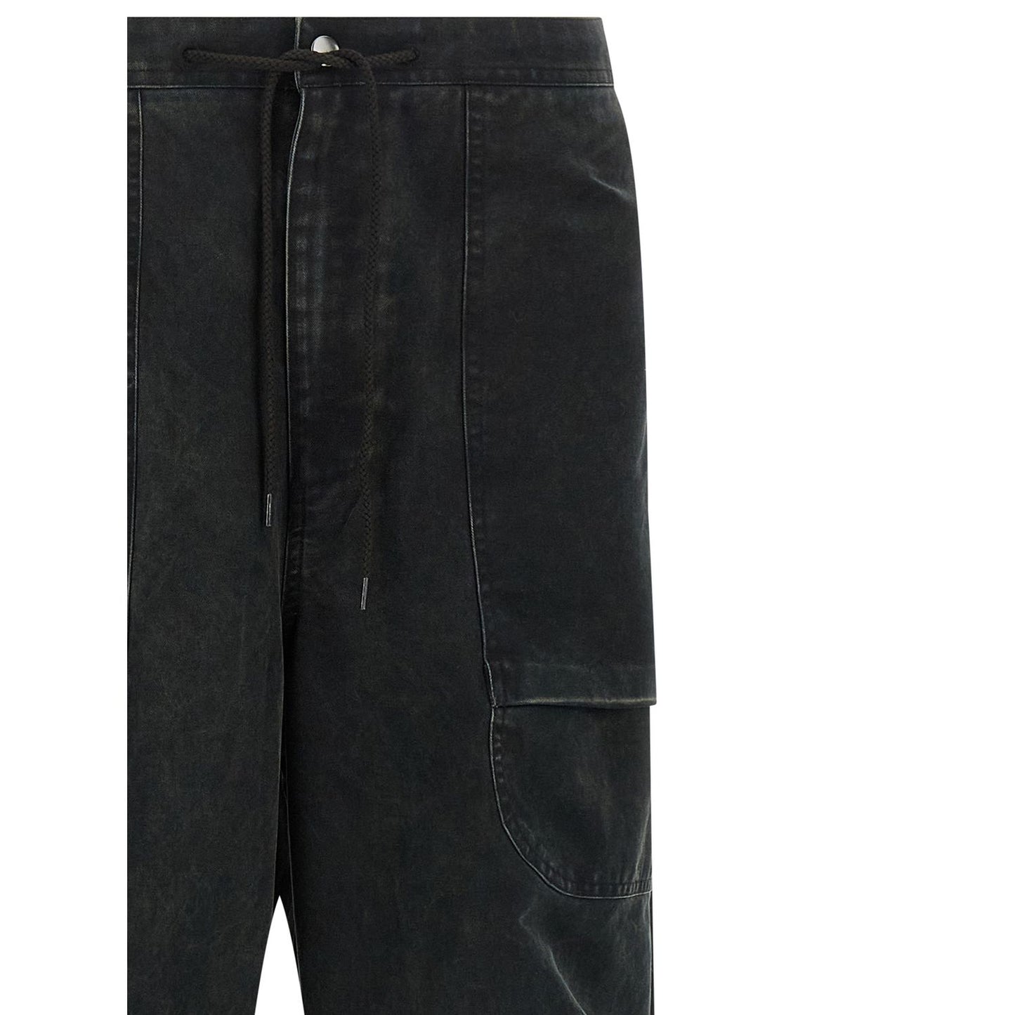 Entire Studios Black Cotton Cargo Pants
