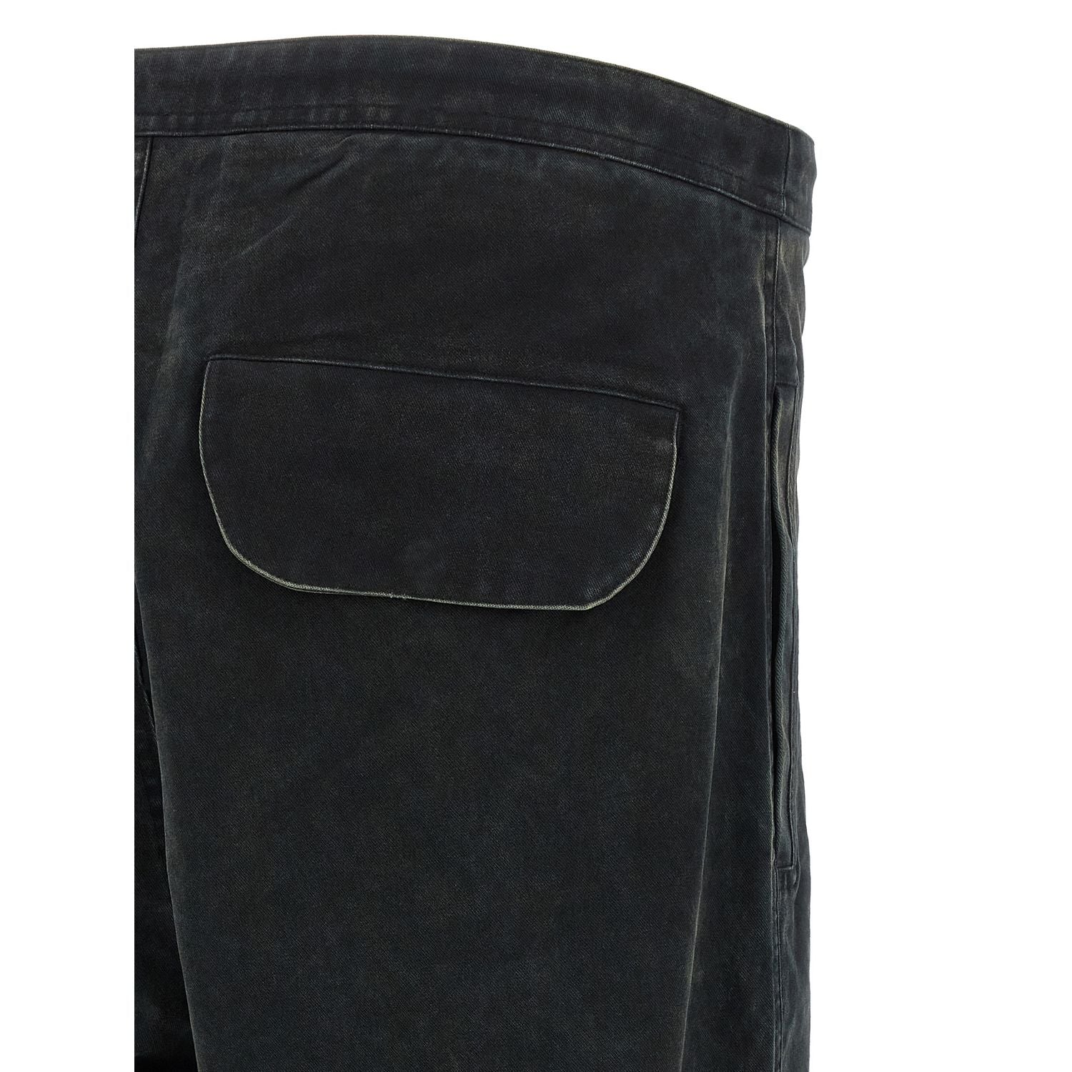 Entire Studios Black Cotton Cargo Pants