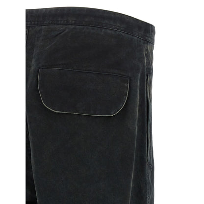 Entire Studios Black Cotton Cargo Pants