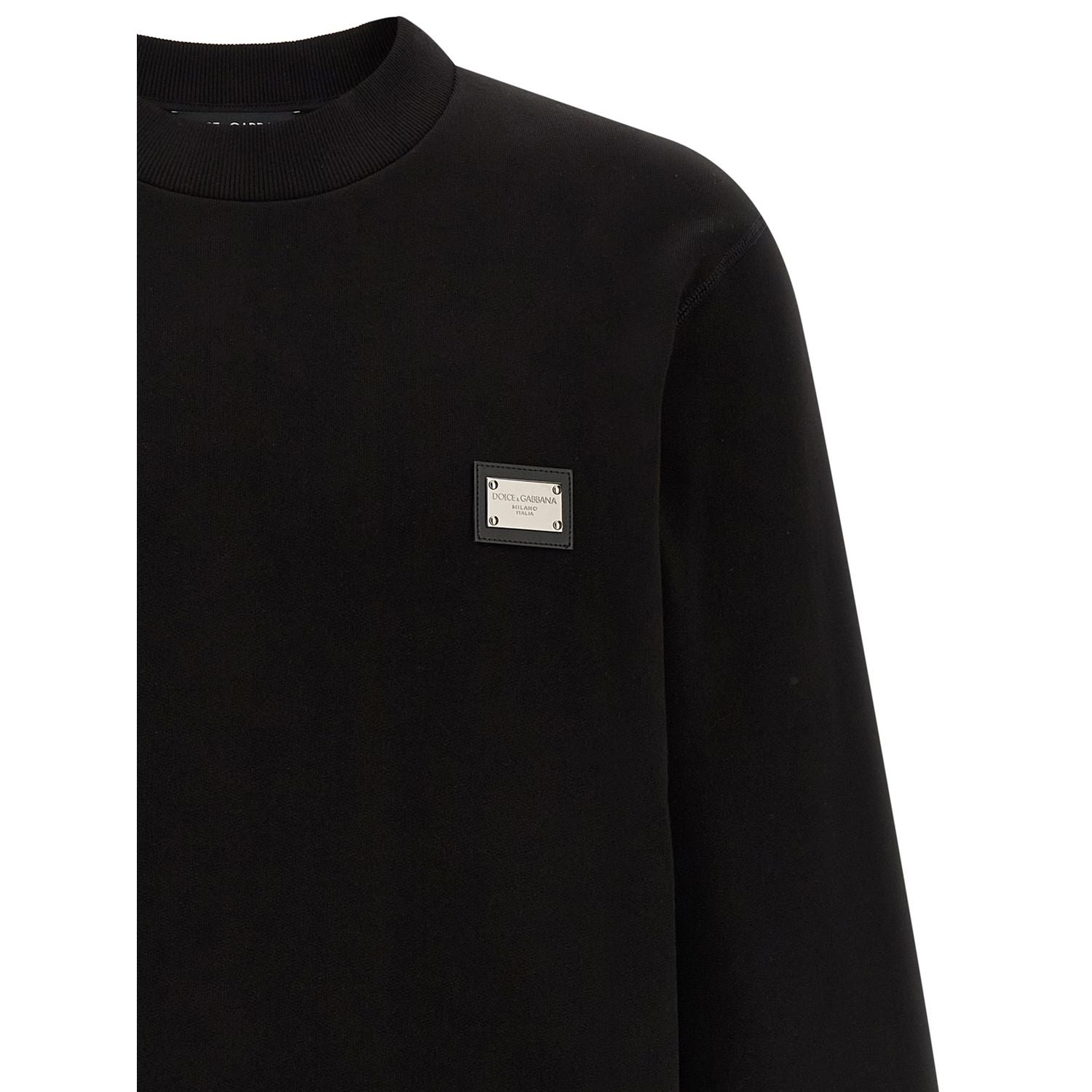 Dolce & Gabbana Black Cotton Sweatshirt