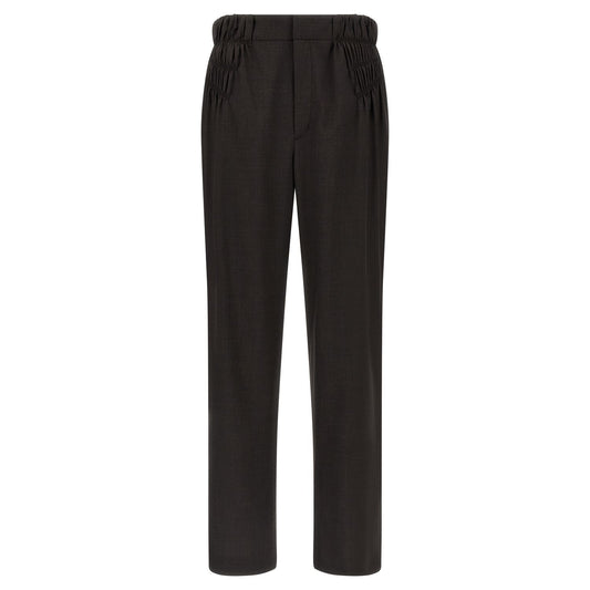 Kiko Kostadinov Brown Virgin Wool Casual Pants