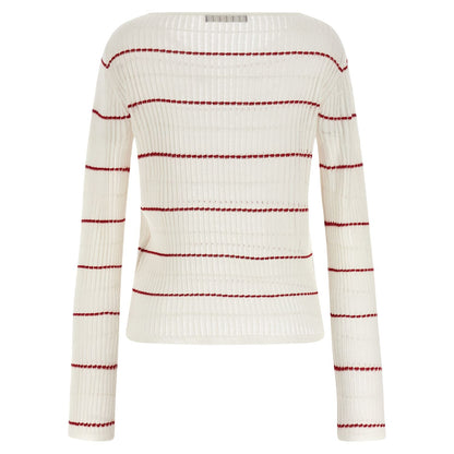 Max Mara White Silk Cardigan