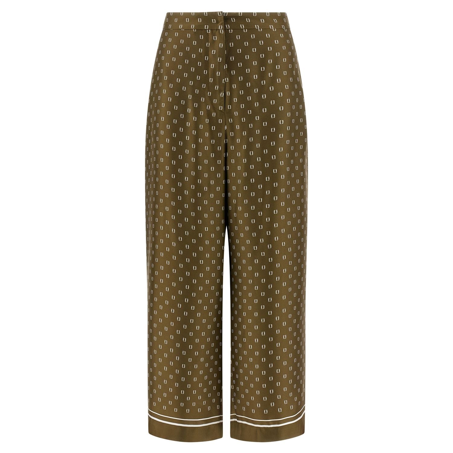 Max Mara Bicolor Silk Casual Pants