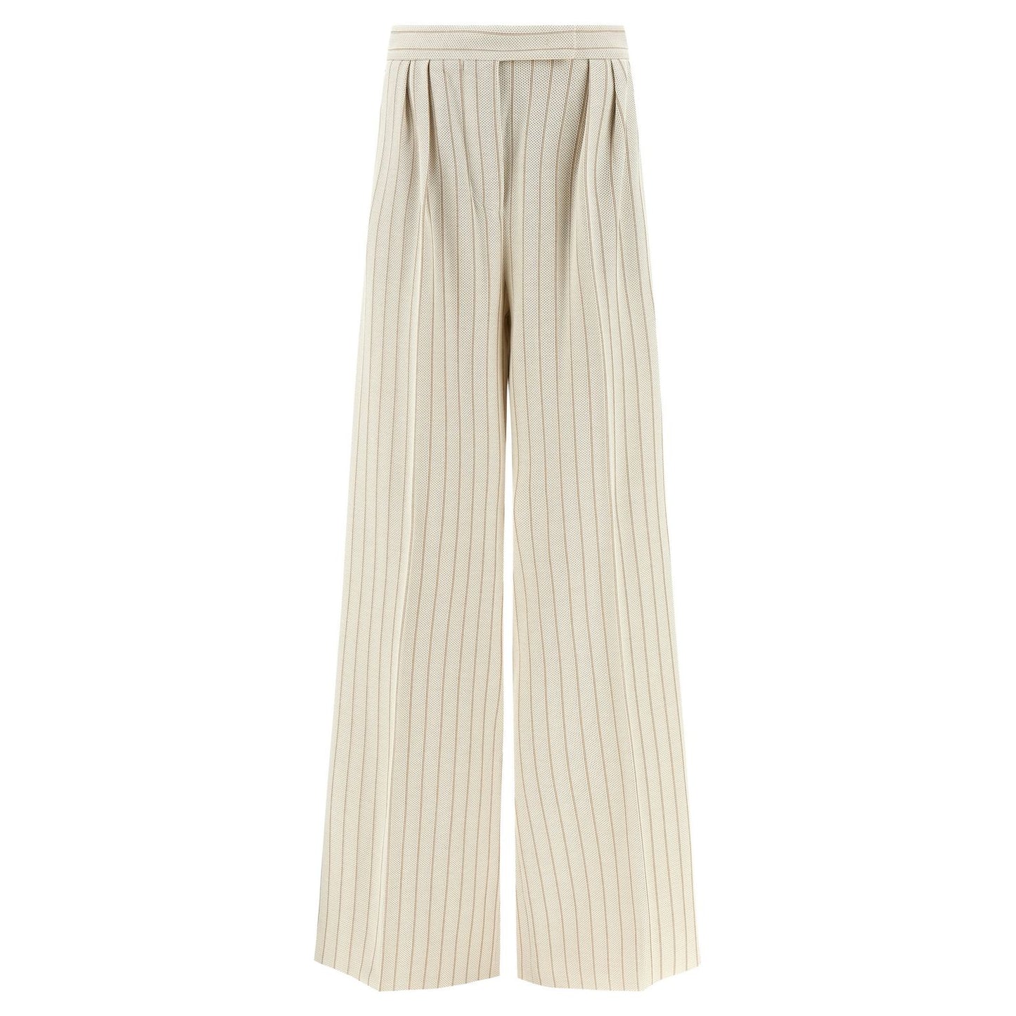 Max Mara White Cotton Casual Pants