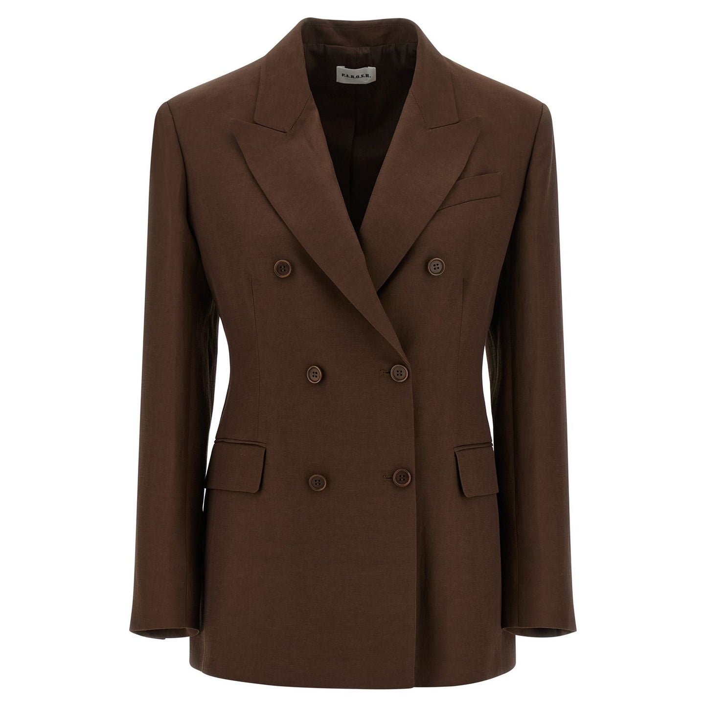 P.A.R.O.S.H. Brown Viscose Blazer