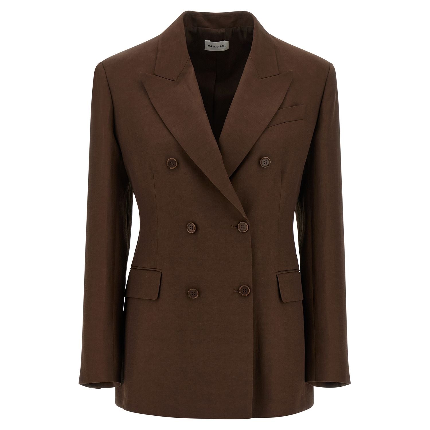 P.A.R.O.S.H. Brown Viscose Blazer