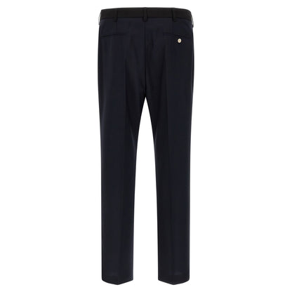 Marni Blue Virgin Wool Casual Pants