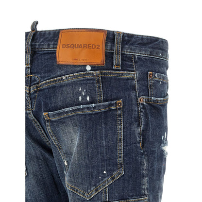 Dsquared² Blue Cotton Jeans Denim