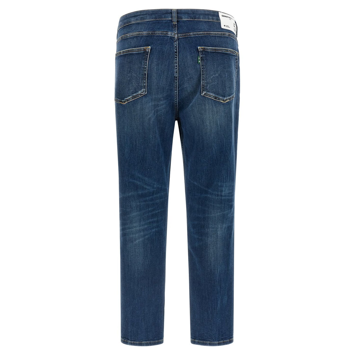 Department 5 Blue Cotton Cropped Jeans