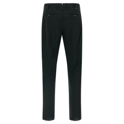 PT Torino Black Virgin Wool Pants