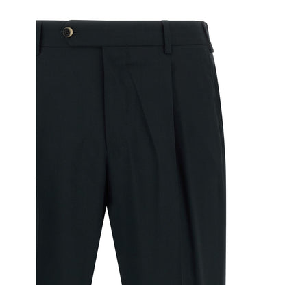 PT Torino Black Virgin Wool Pants
