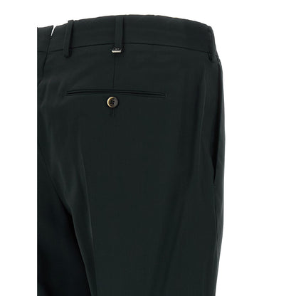 PT Torino Black Virgin Wool Pants
