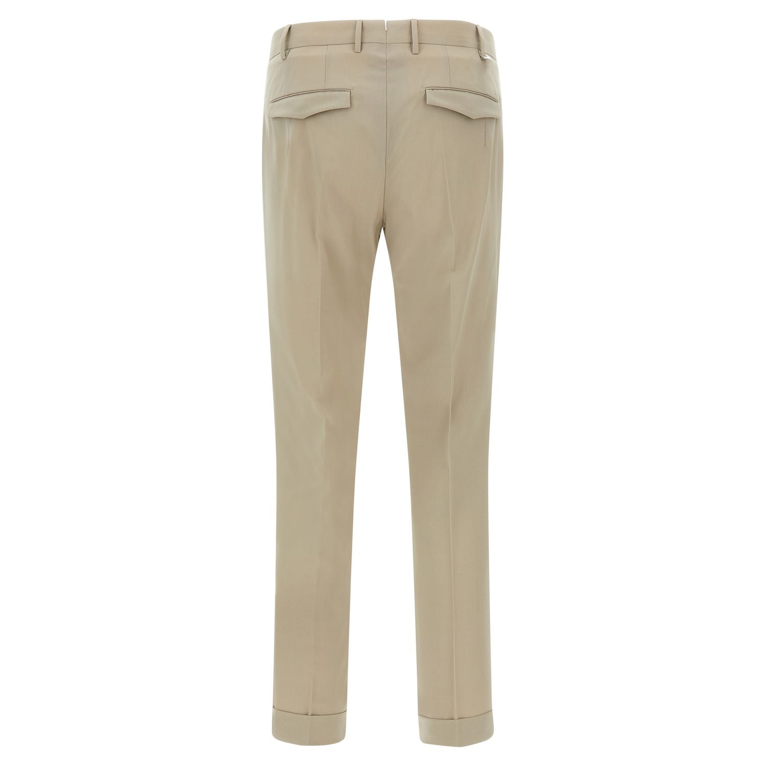 PT Torino Beige Virgin Wool Dress Pants