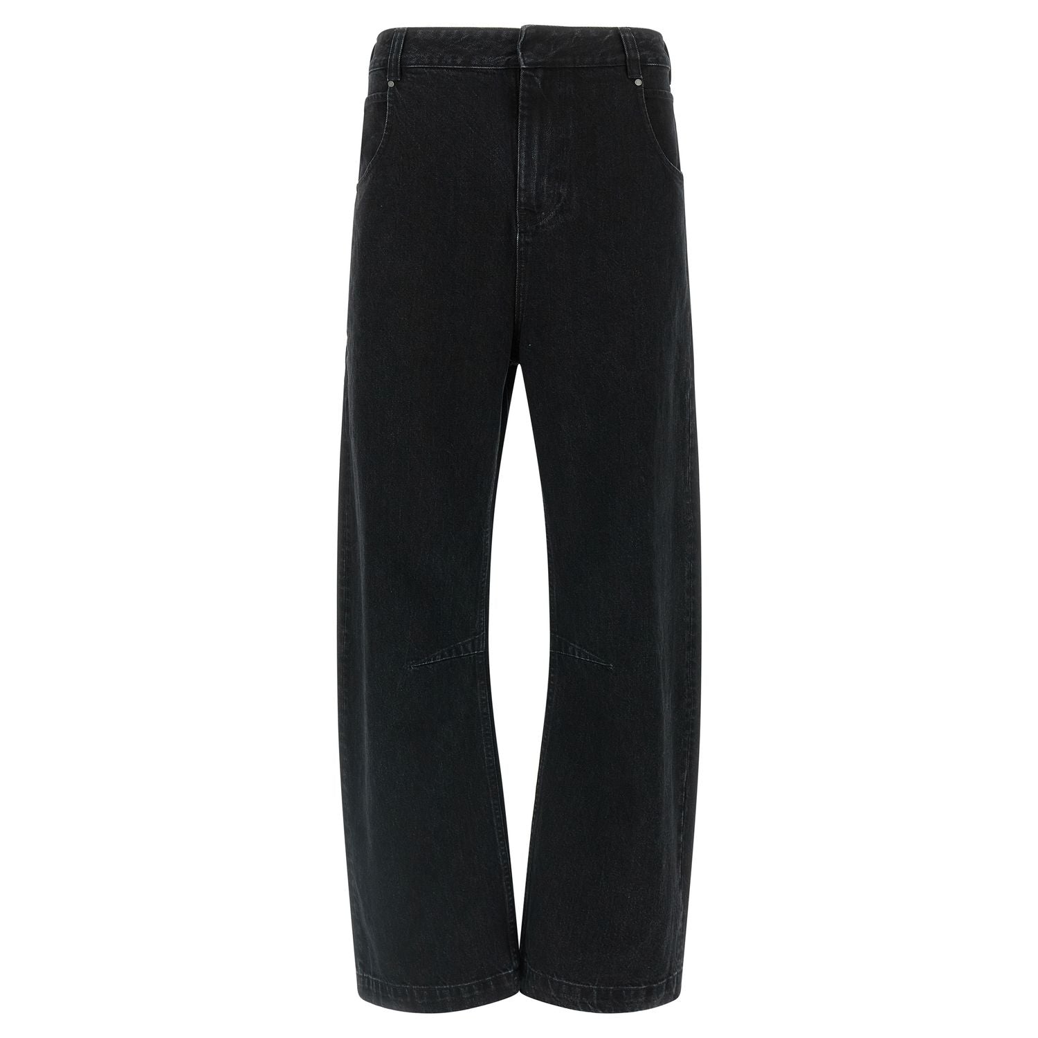 Entire Studios Black Cotton Straight-Leg Jeans