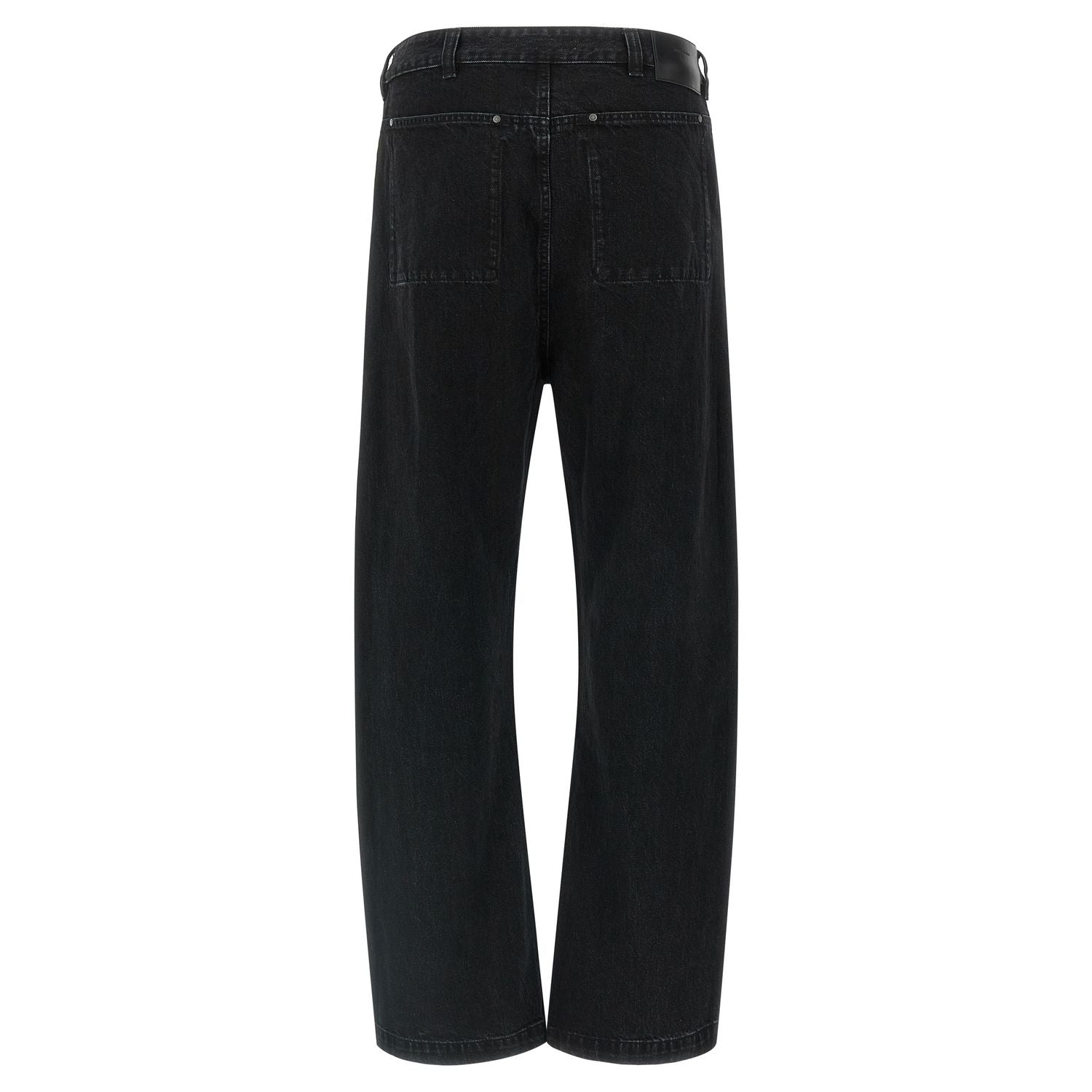 Entire Studios Black Cotton Straight-Leg Jeans