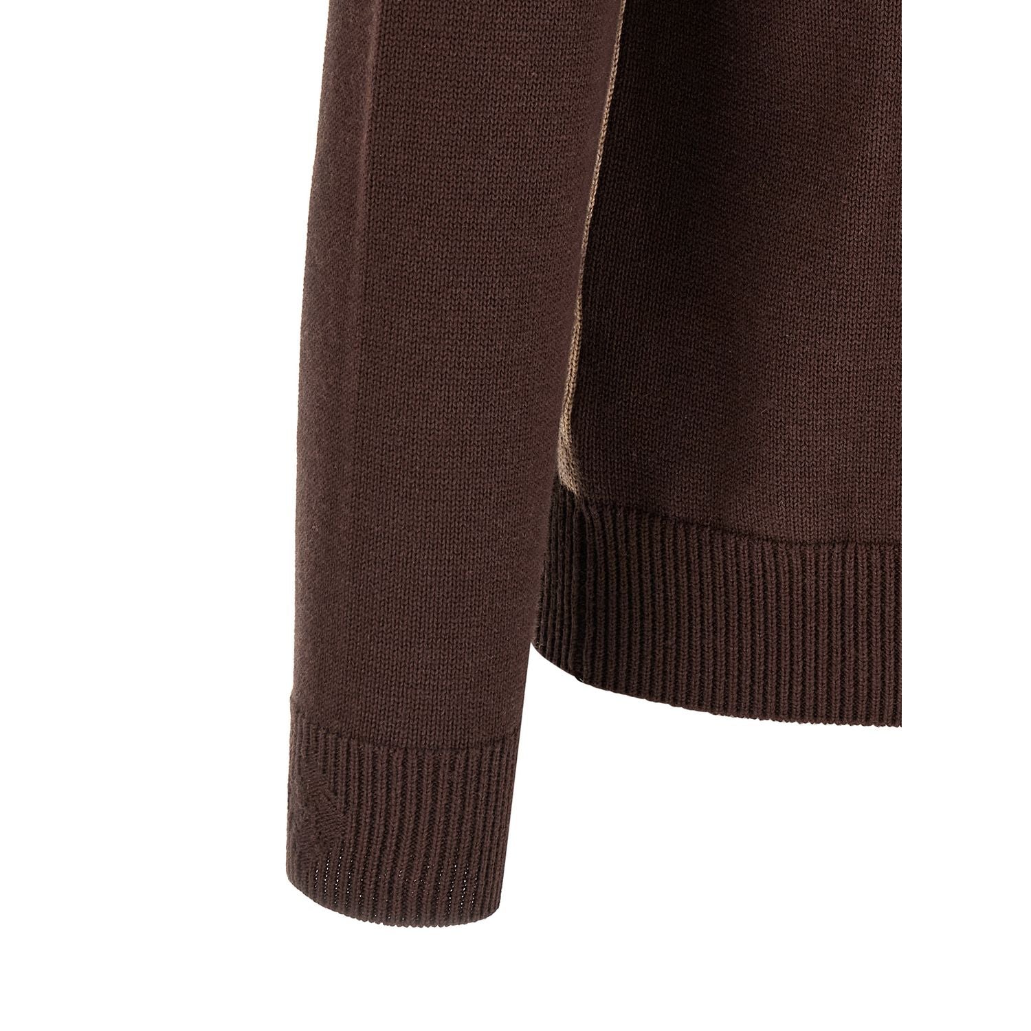 Ballantyne Brown Cotton Cardigan