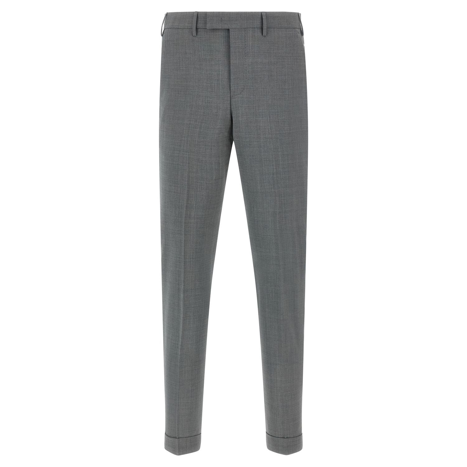 PT Torino Gray Virgin Wool Dress Pants