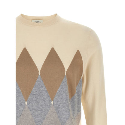 Ballantyne Beige Cotton Cardigan