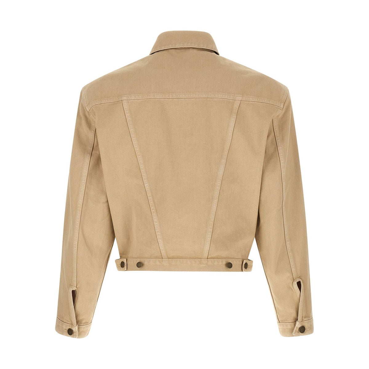 Entire Studios Beige Cotton Denim Jacket