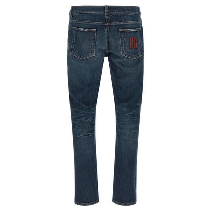 Dolce & Gabbana Blue Cotton Jeans Denim