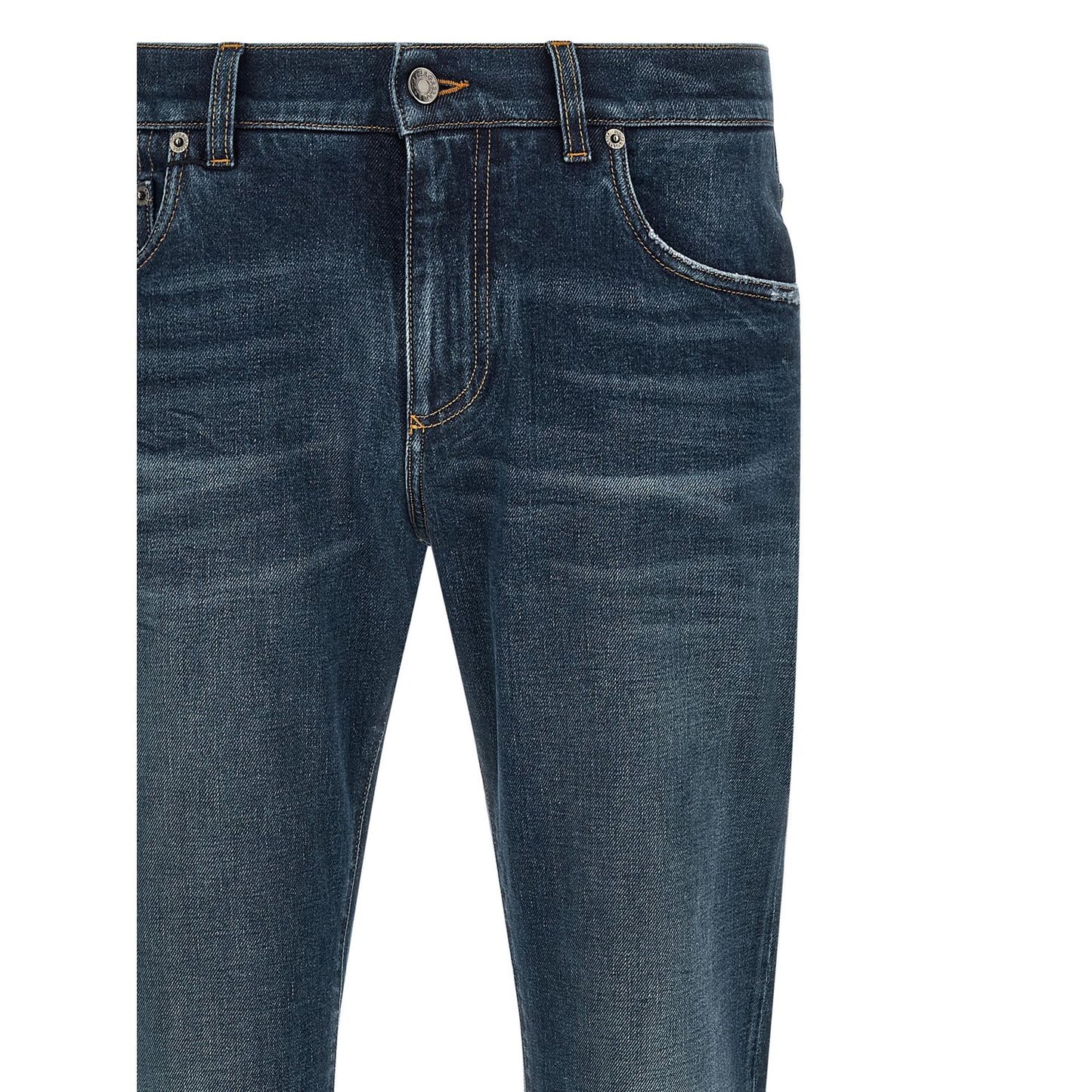 Dolce & Gabbana Blue Cotton Jeans Denim