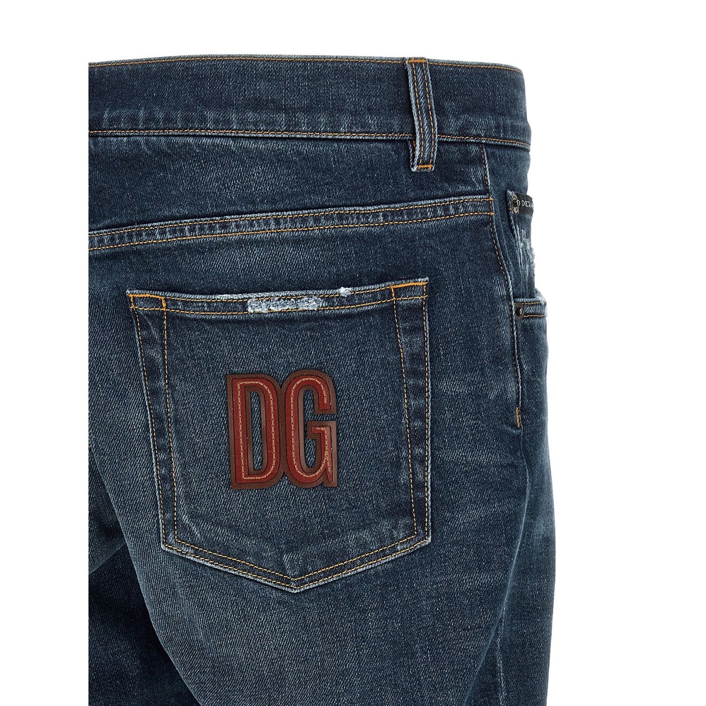 Dolce & Gabbana Blue Cotton Jeans Denim