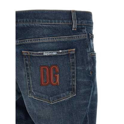 Dolce & Gabbana Blue Cotton Jeans Denim