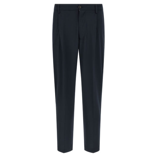 Department 5 Blue Polyester Casual Pants