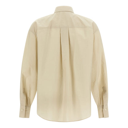 Brunello Cucinelli Beige Cotton Blouse