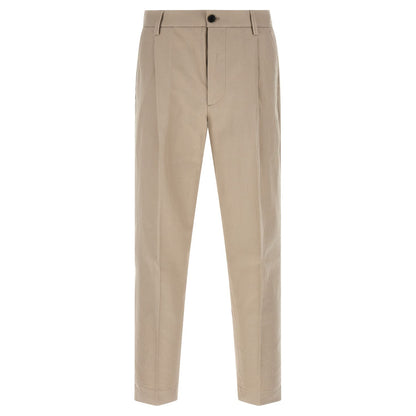 Department 5 Beige Cotton Casual Pants