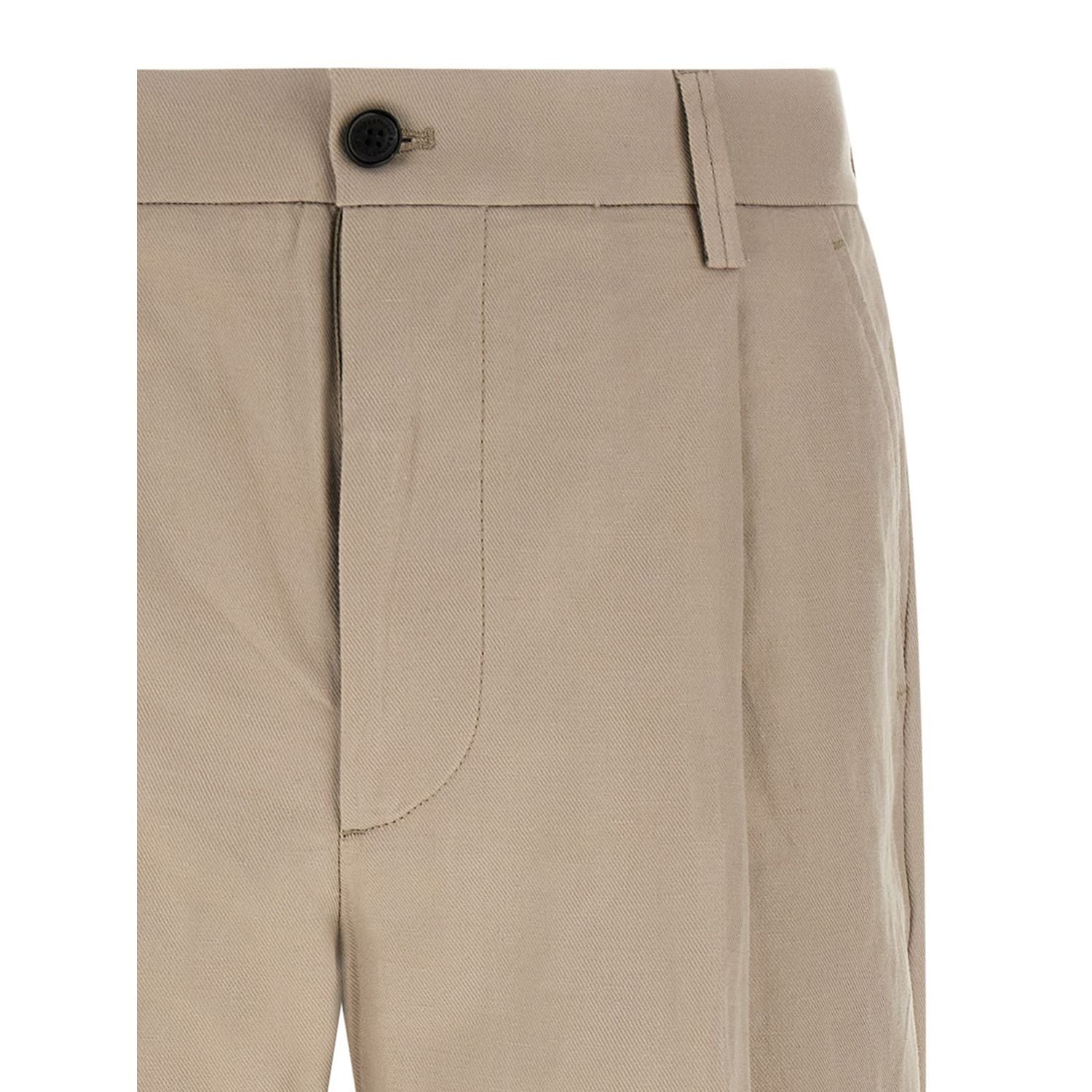 Department 5 Beige Cotton Casual Pants