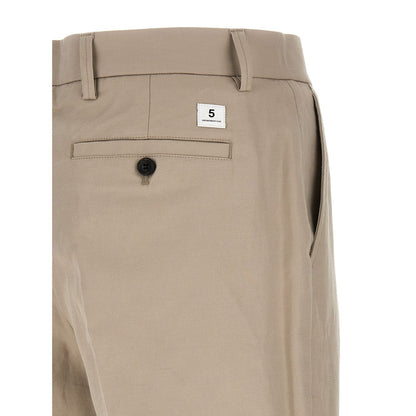 Department 5 Beige Cotton Casual Pants