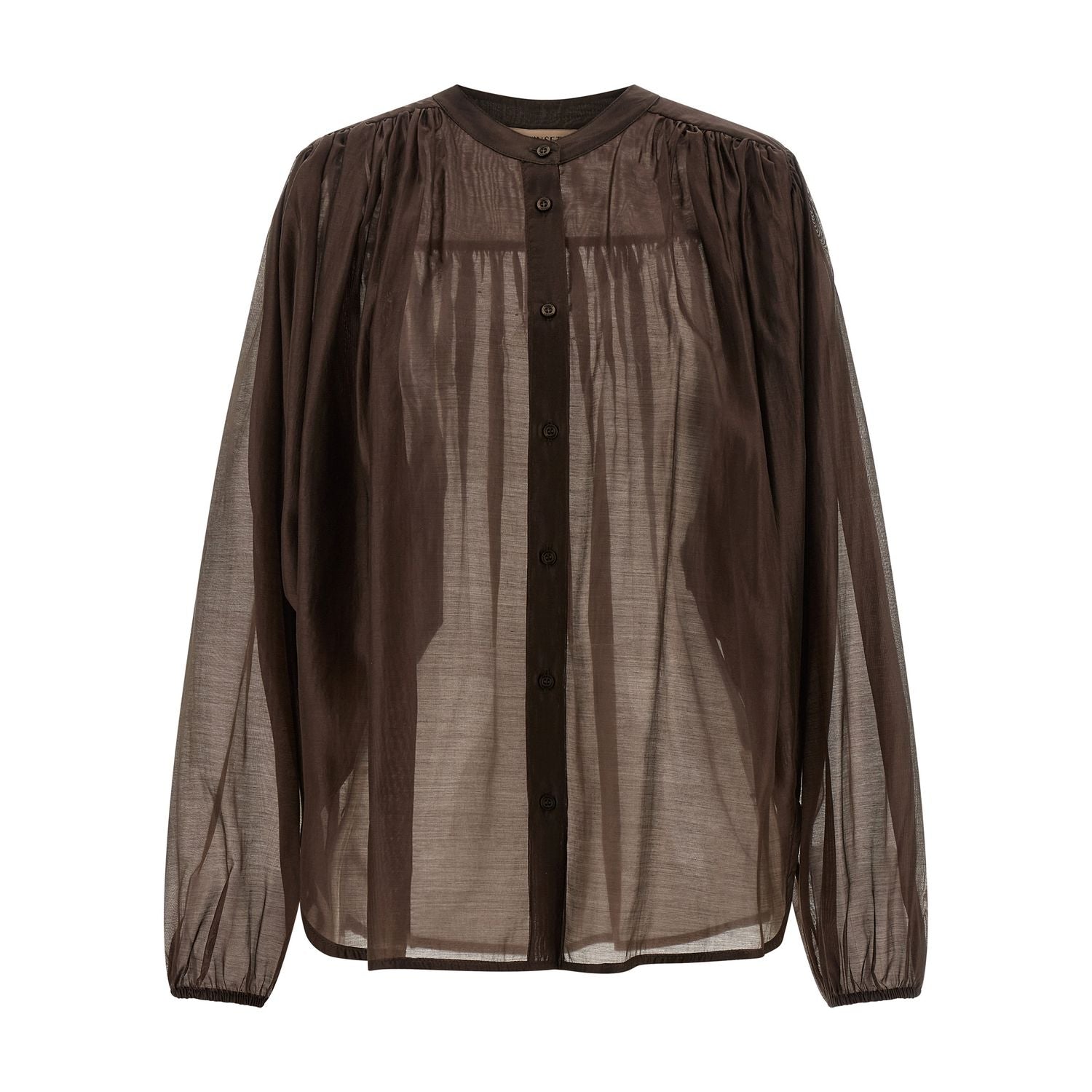 Twinset Brown Lycra Blouse