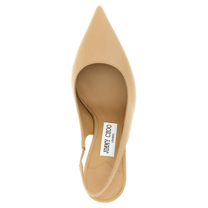 Jimmy Choo Beige Leather High Heel Pumps