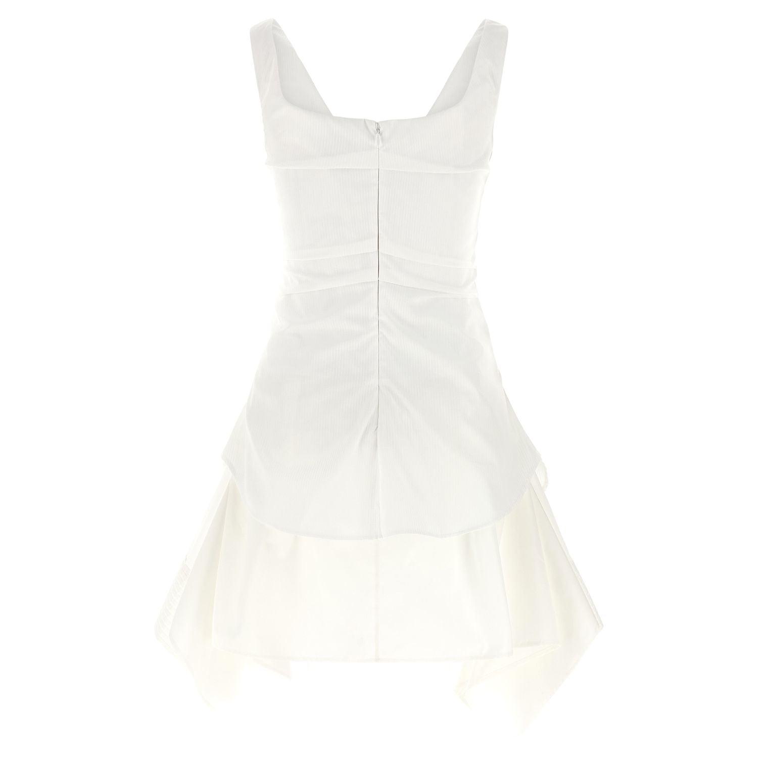 Alexander McQueen White Cotton Short Dress