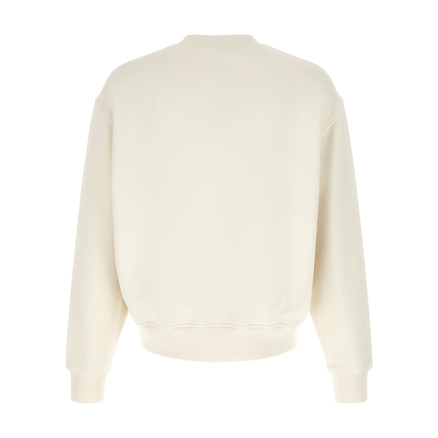 Palm Angels White Cotton Sweatshirt