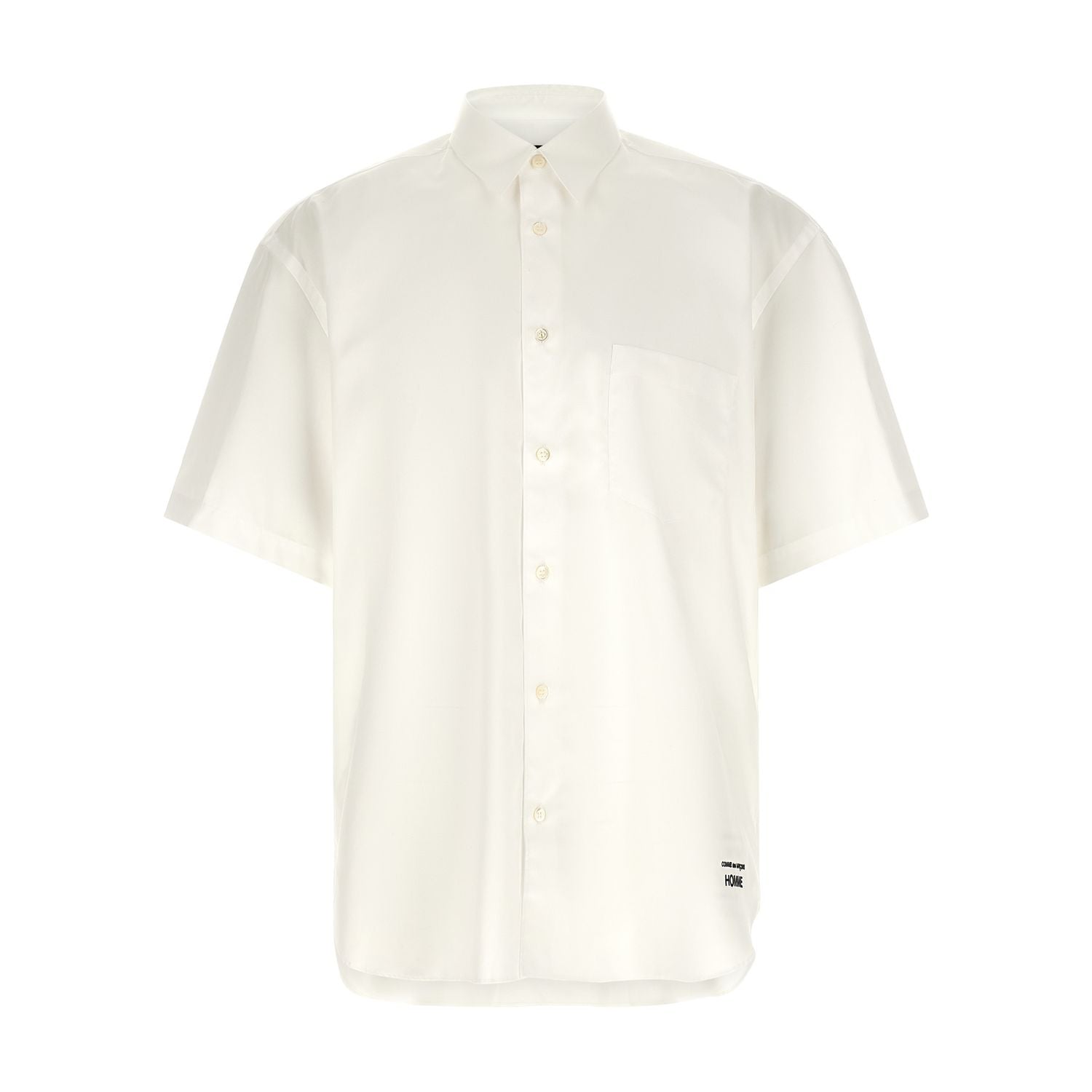 Comme Des Garçons White Cotton Blouse