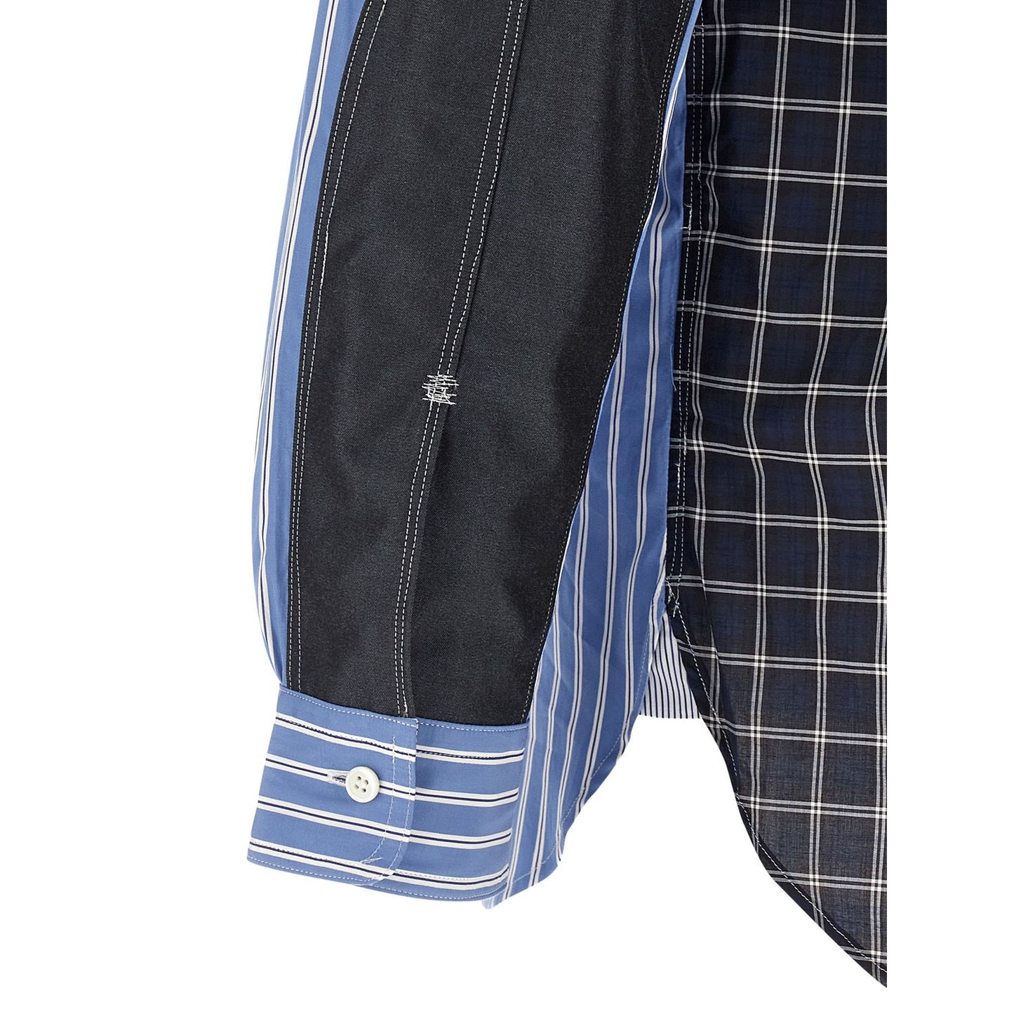 Junya Watanabe Blue Cotton Blouse