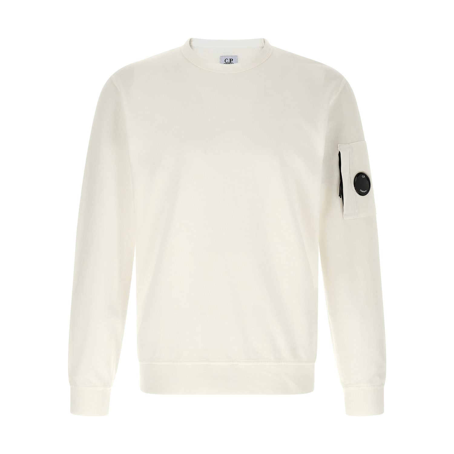 C.P. Company White Cotton Sweatshirt