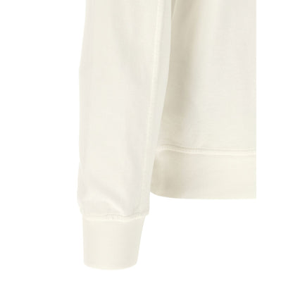 C.P. Company White Cotton Sweatshirt
