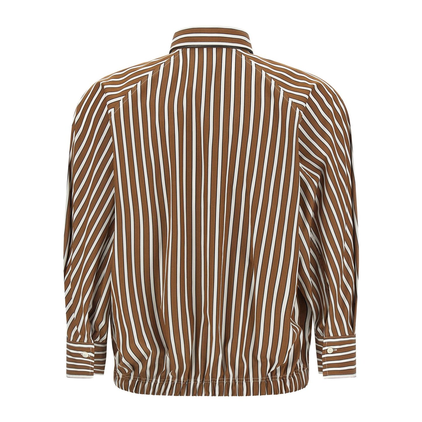 Brunello Cucinelli Brown Cotton Blouse