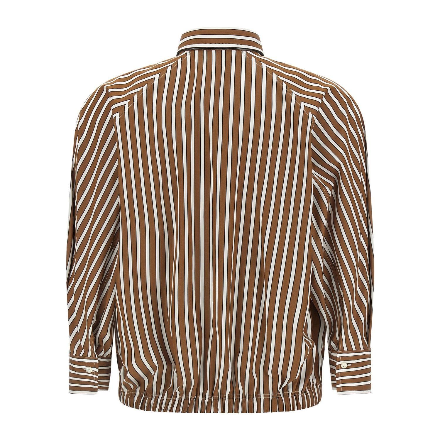 Brunello Cucinelli Brown Cotton Blouse
