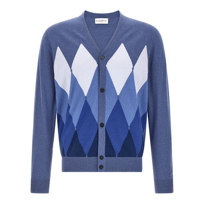 Ballantyne Blue Cotton Cardigan