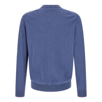 Ballantyne Blue Cotton Cardigan