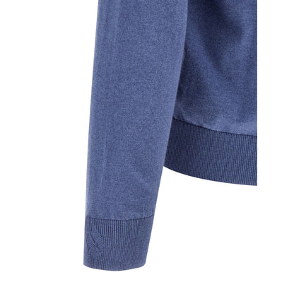 Ballantyne Blue Cotton Cardigan