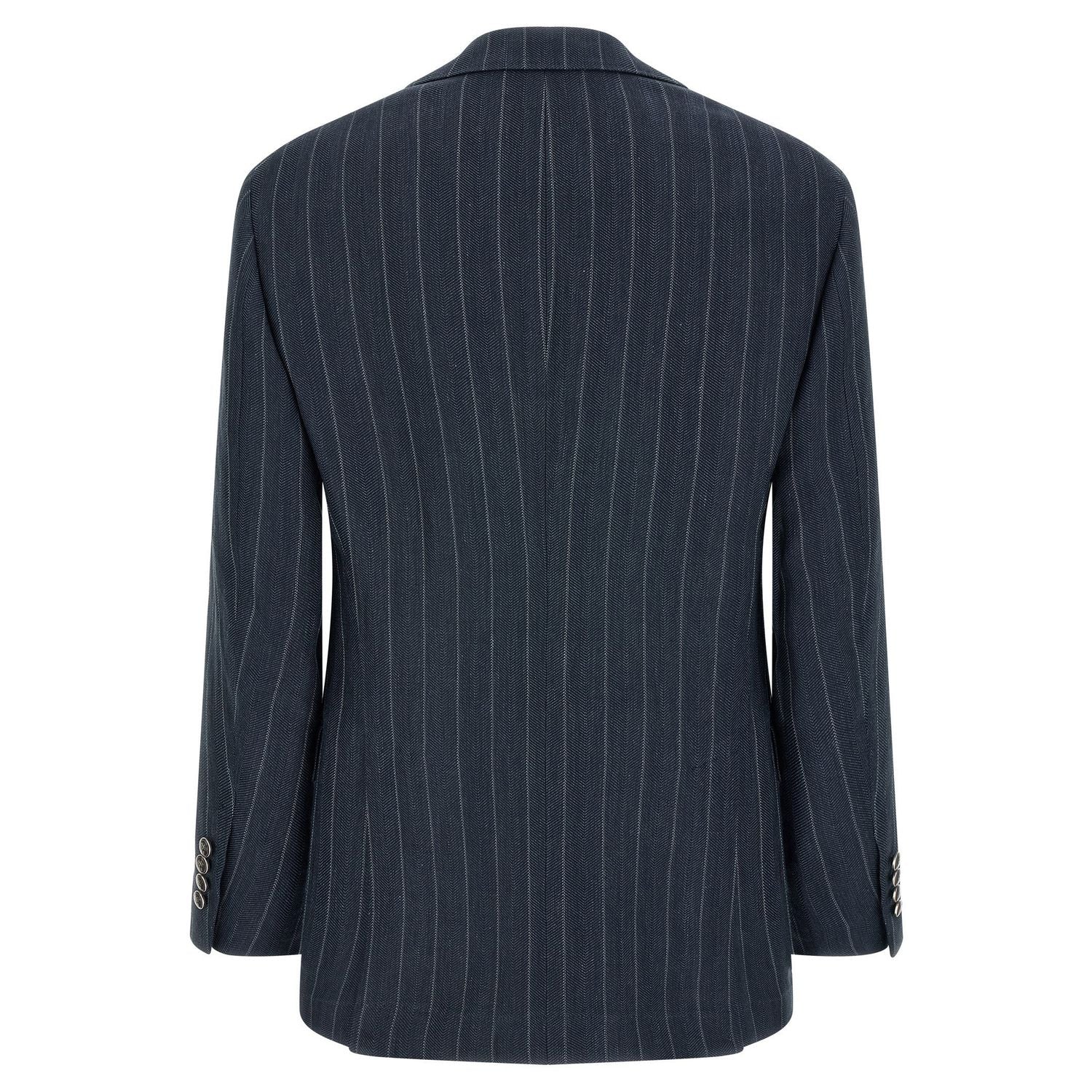 Brunello Cucinelli Blue Hemp Blazer