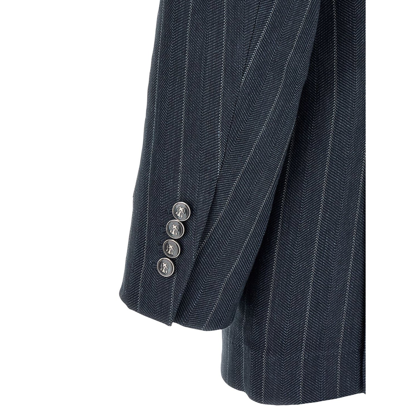 Brunello Cucinelli Blue Hemp Blazer
